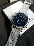 Emporio Armani Chronograph Stainless Steel Mesh Watch
AR1808