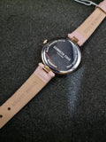 Kenneth Cole Mother Of Pearl Dial Leather Strap
