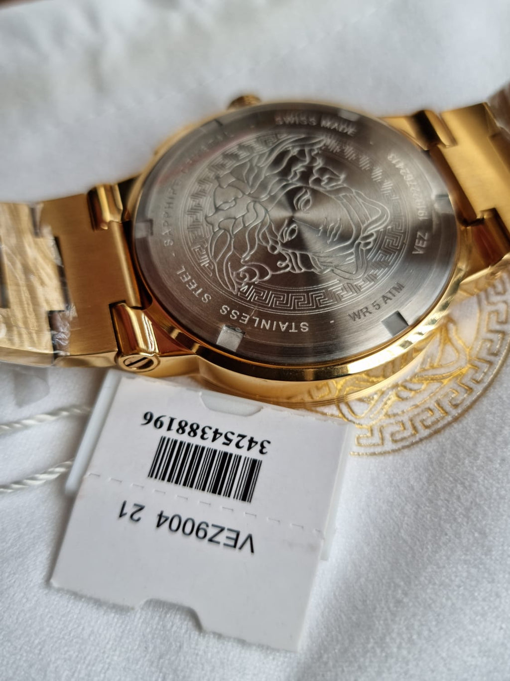 Mens Versace Greca Logo Chrono Watch VEZ900421