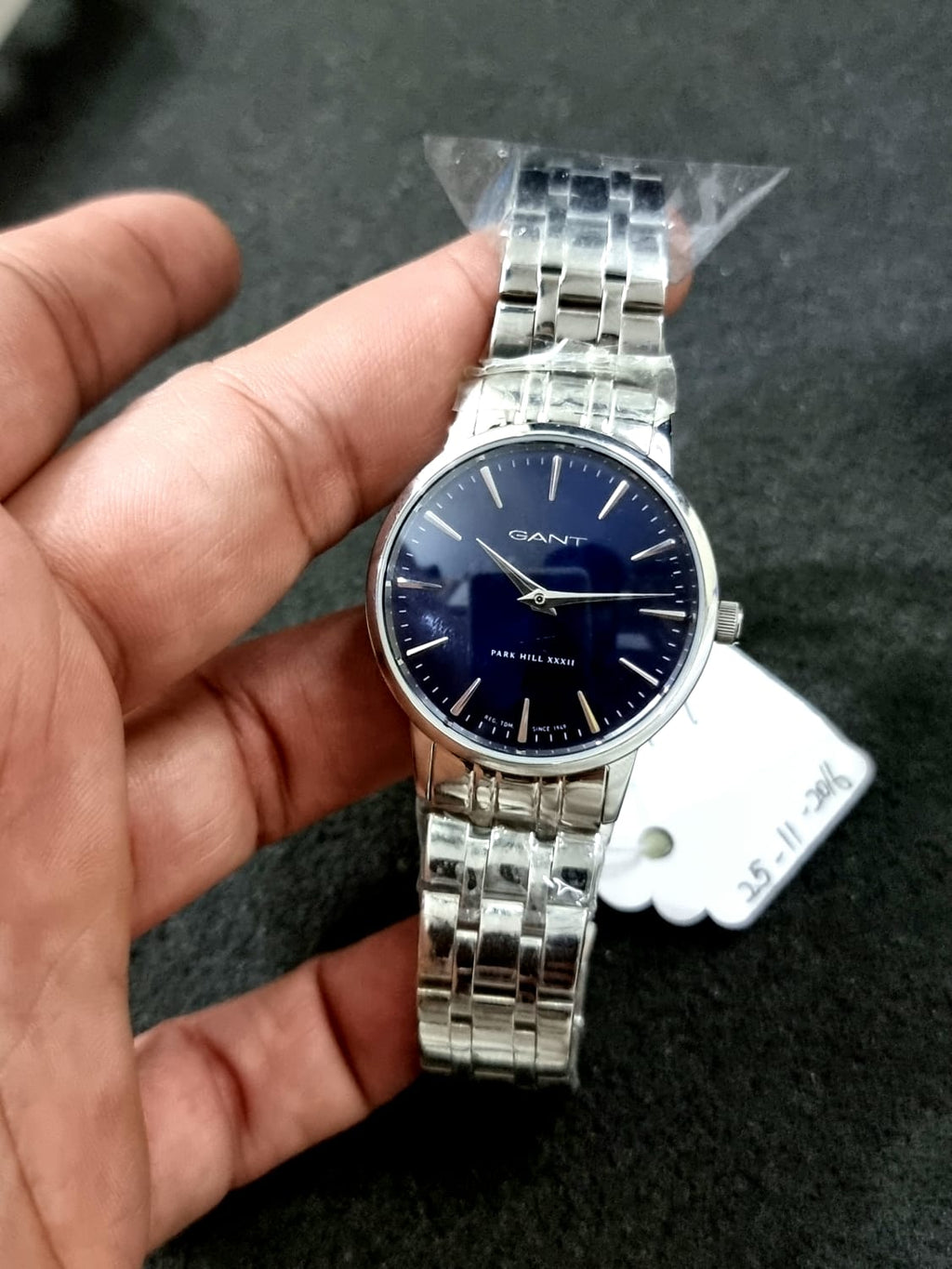 Gant Ladies Watch Blue Dial 32mm Silver Chain