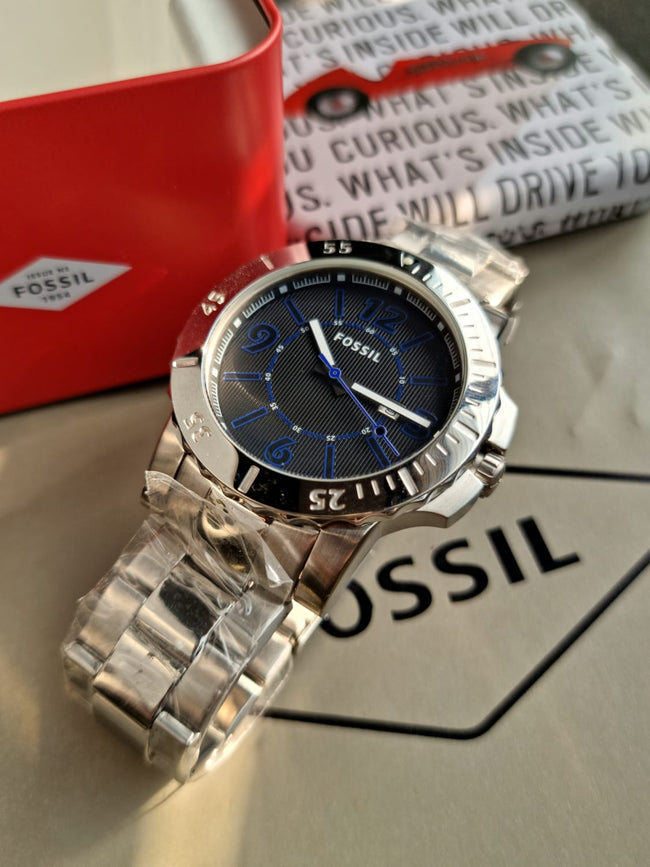 Fossil Black/Steel Bq1020 Stainless Steel Hover Image