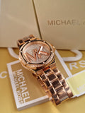 Michael Kors Women’s Quartz Stainless Steel Rose Gold Dial 37mm Watch MK7230
