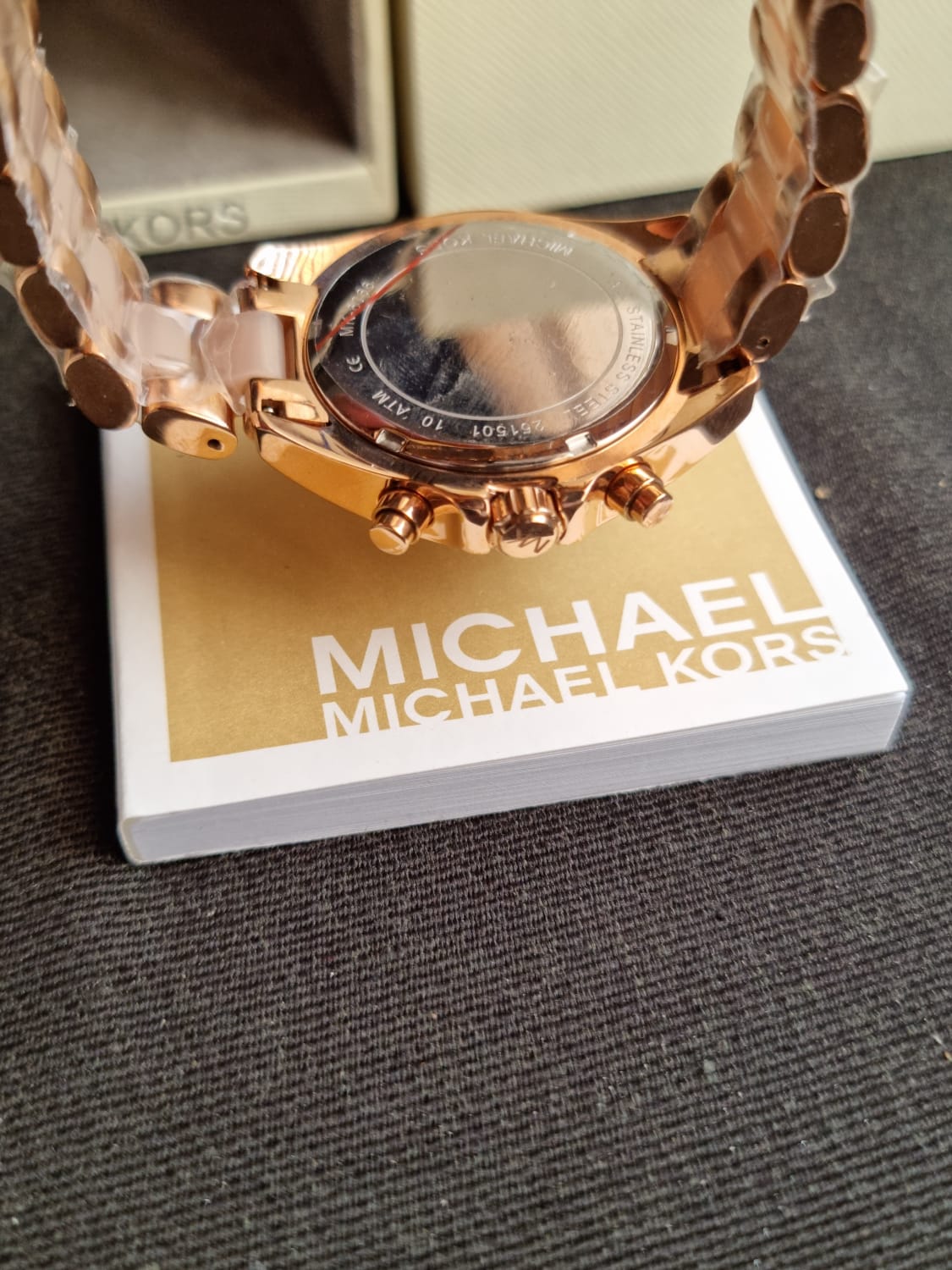 Michael Kors Women’s Quartz Stainless Steel Rose Gold Dial 36mm Watch MK6066