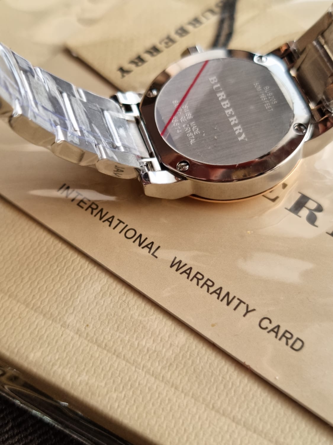 Burberry White Dial Rose Gold Ion-Plated Bezel Ladies Watch BU9205