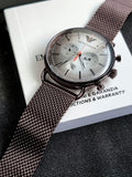 Emporio Armani Men’s Quartz Stainless Steel Grey Dial 43mm Watch AR11169