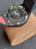 Ferrari Men's 830013 Lap Time White Dial Black Silicone Strap Watch