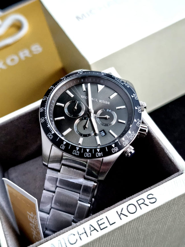 Michael Kors Men’s Quartz Stainless Steel Green Dial 45mm Watch MK8912 Hover Image