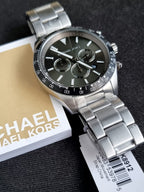 Michael Kors Men’s Quartz Stainless Steel Green Dial 45mm Watch MK8912