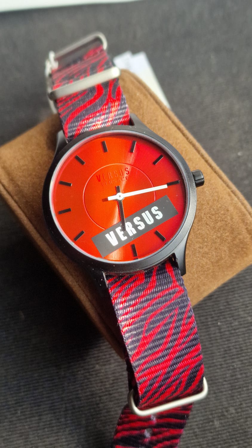 Versus Versace Red Dial 40mm Watch