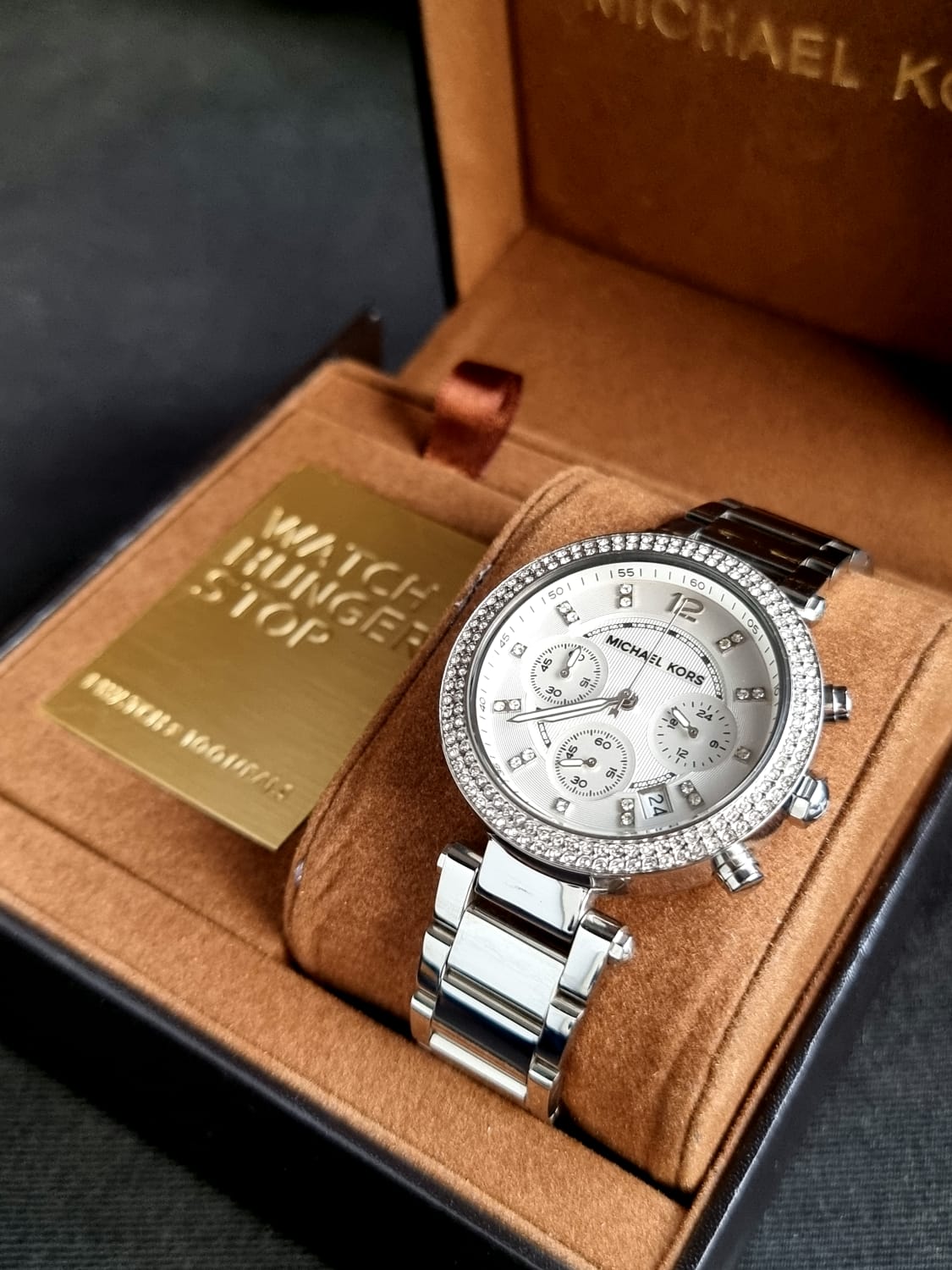 MICHAEL KORS Parker Chronograph Silver Dial Ladies Watch MK5353
