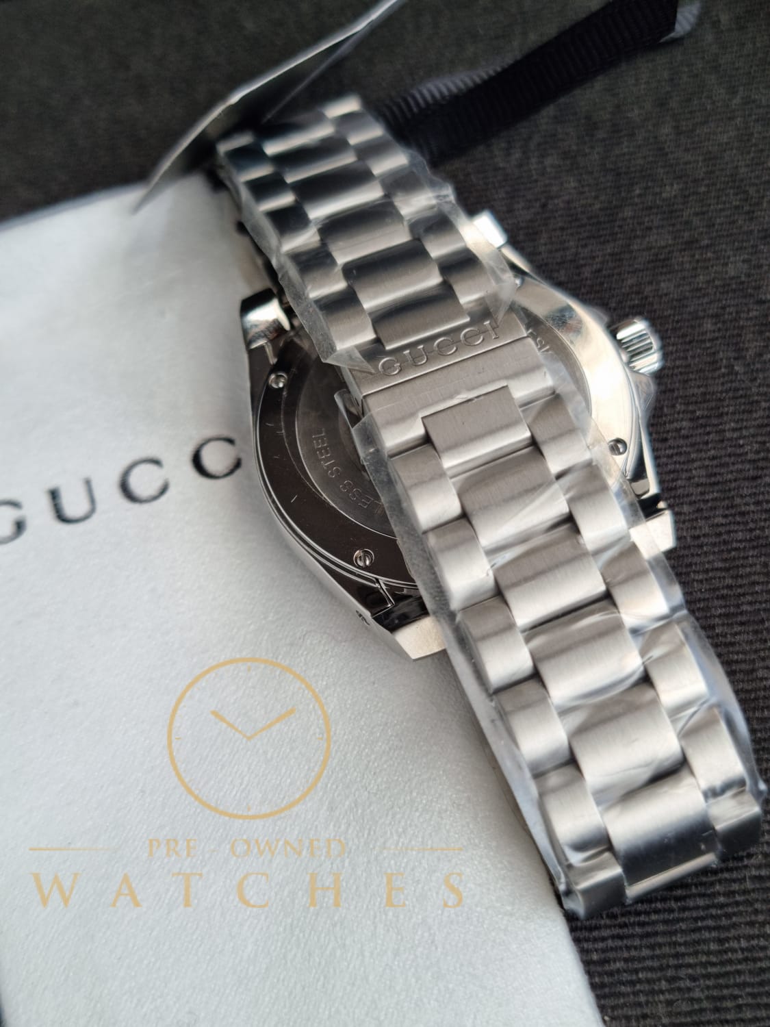 Gucci stainless discount steel watch band