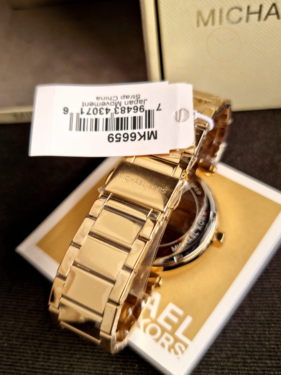 Michael Kors Women’s Quartz Gold Stainless Steel Gold Dial 39mm Watch MK6659
