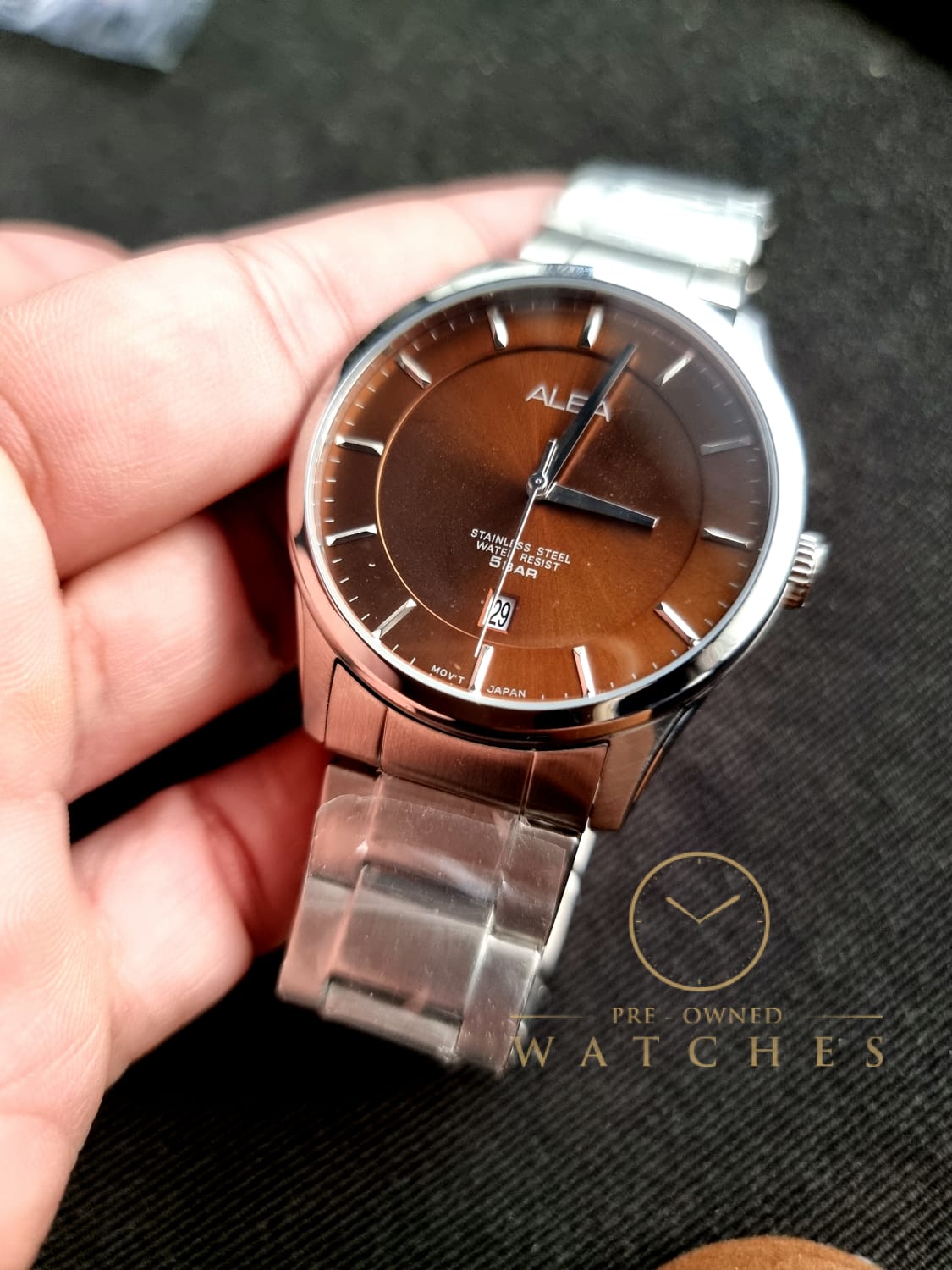 Alba Gents Watch Brown Dial 44mm Dial Size