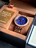 Michael Kors Women’s Quartz Stainless Steel Blue Dial 39mm Watch MK3728