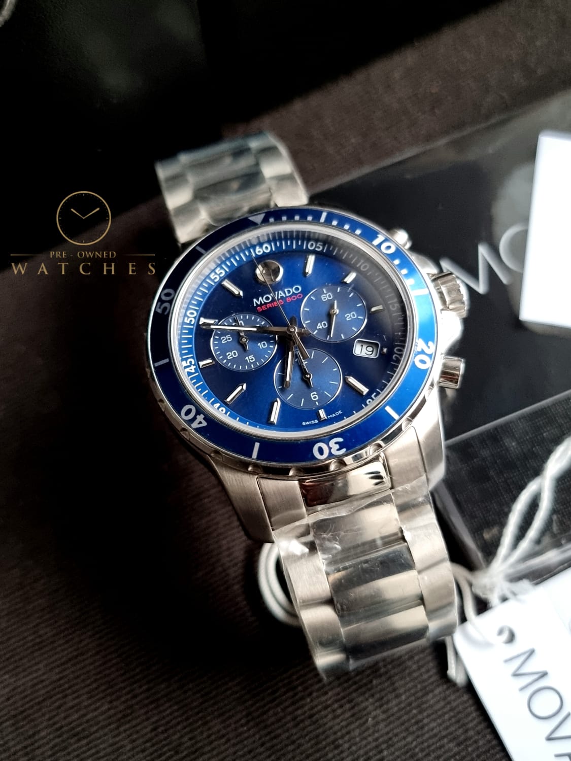 MOVADOSeries 800 Chronograph Blue Dial Men's Watch 2600141