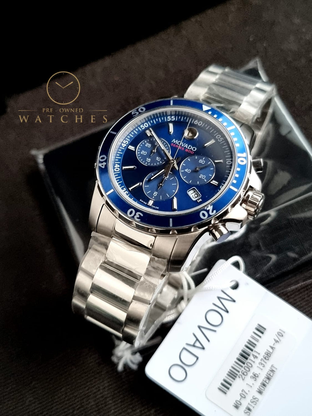 MOVADOSeries 800 Chronograph Blue Dial Men's Watch 2600141