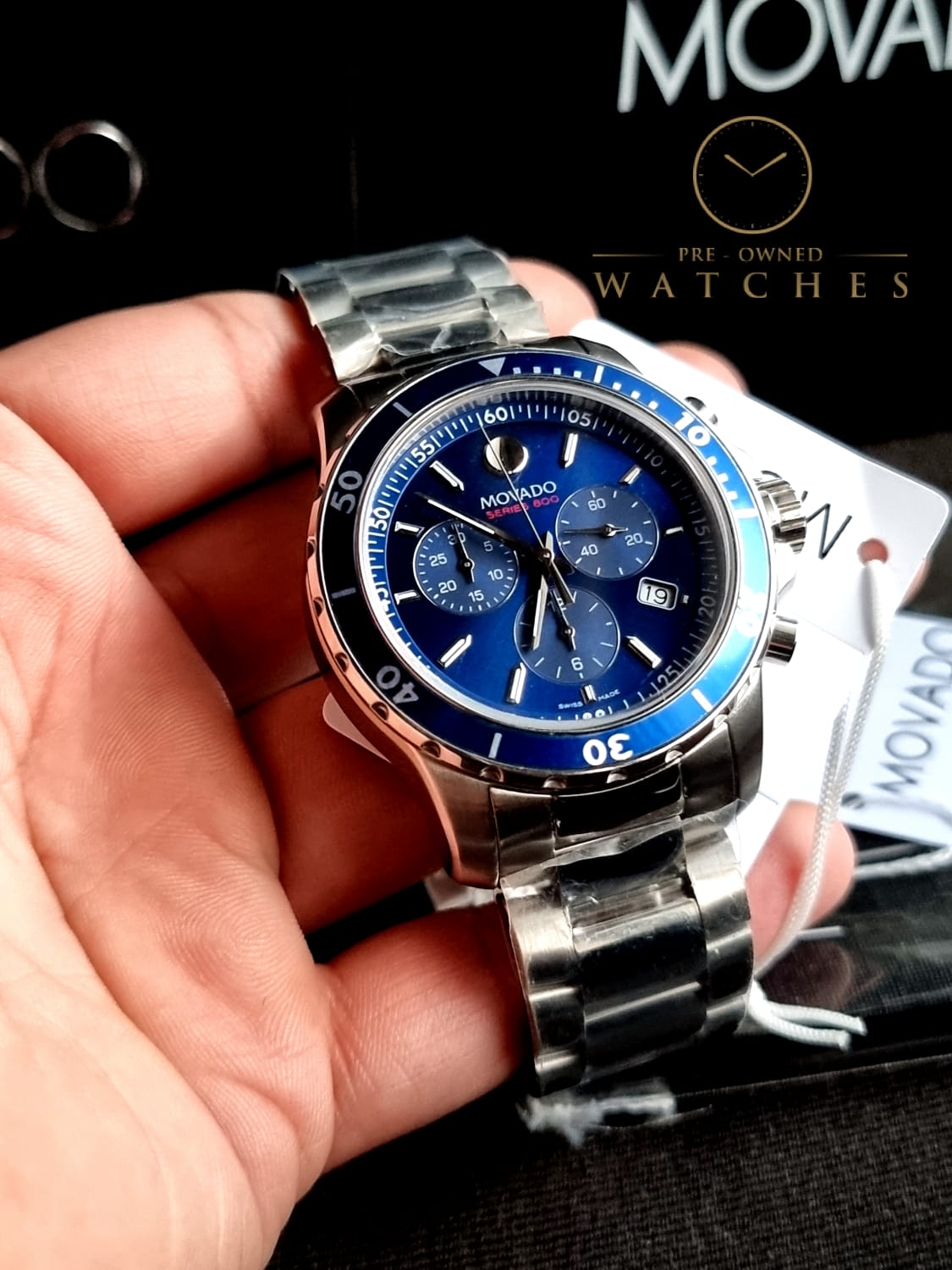 MOVADOSeries 800 Chronograph Blue Dial Men's Watch 2600141