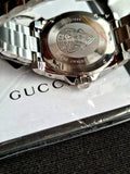 Gucci Men’s Swiss Made Quartz Stainless Steel Black Dial 40mm Watch YA136301