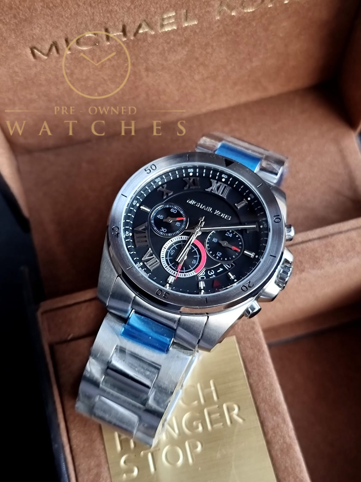 Michael Kors Men’s Quartz Stainless Steel Silver Tone Watch MK8438