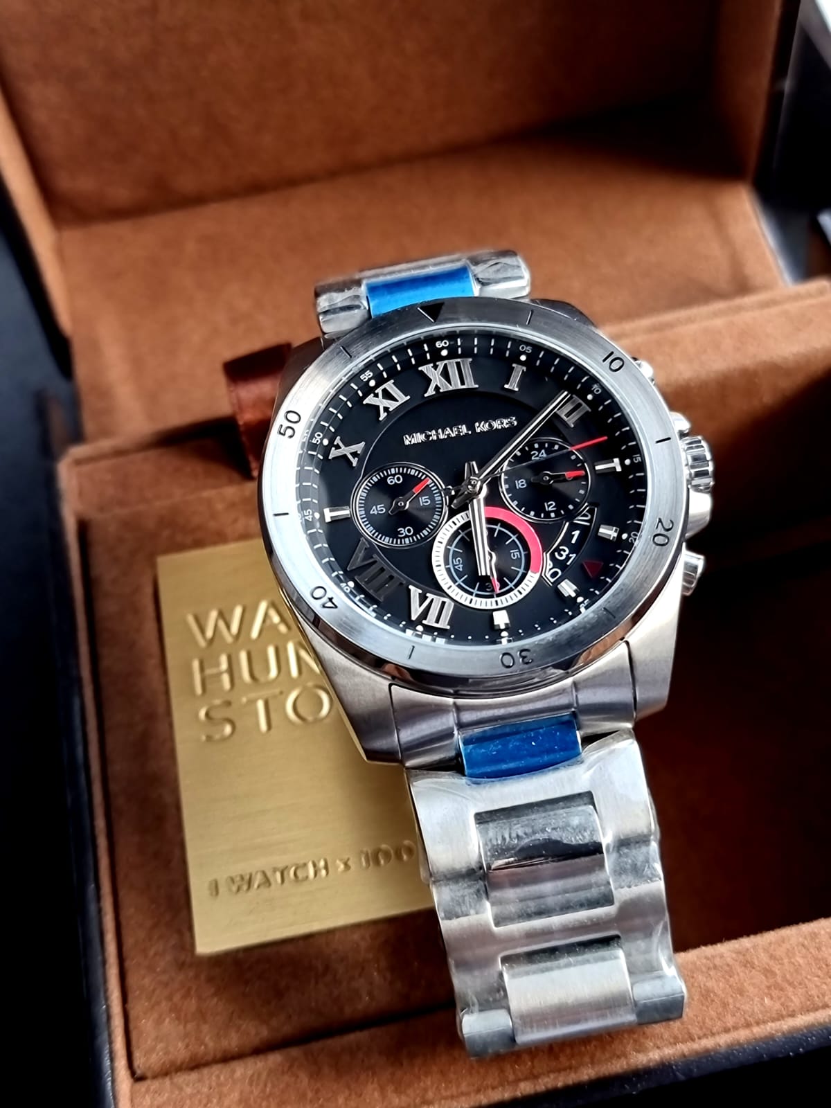 Michael Kors Men’s Quartz Stainless Steel Silver Tone Watch MK8438