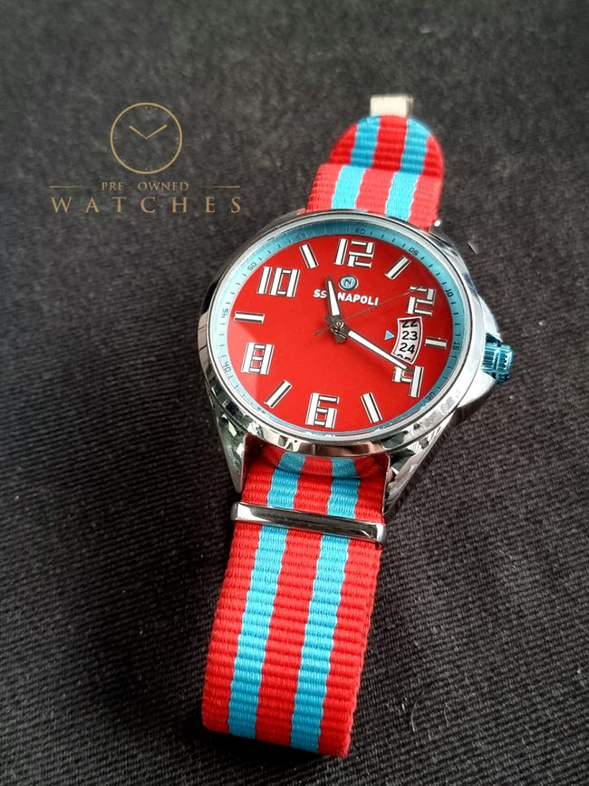 Orologio Uomo SSC NAPOLI CN-G 102/RAR Tessuto Rosso Azzurro Official Product Hover Image