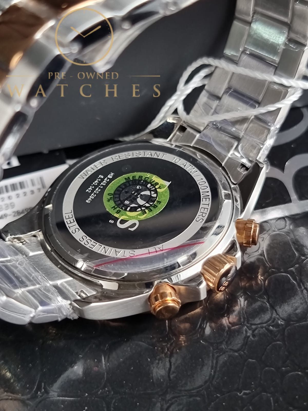 Hugo Boss Men’s Two-Tone Rose Gold Silver Watch 1513339
