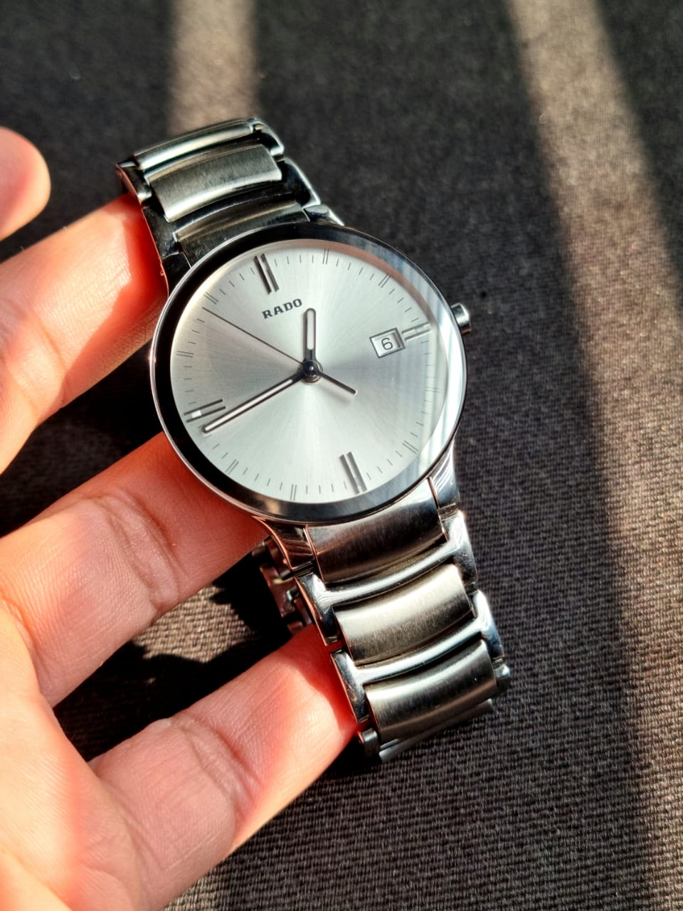 Rado best sale centrix silver