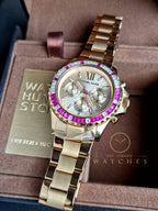 Michael Kors Everest Chronograph Quartz Champagne Dial Ladies Watch MK5871