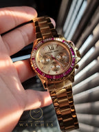 Michael Kors Everest Chronograph Quartz Champagne Dial Ladies Watch MK5871
