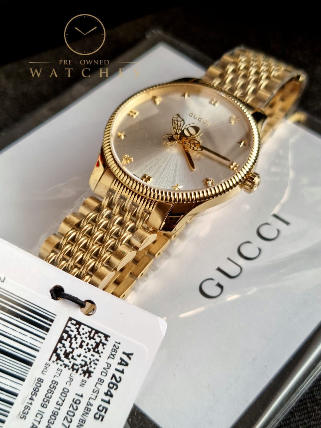 GUCCI BRACELET WATCH WITH GOLD BANGLE, Luxury, Watches on Carousell