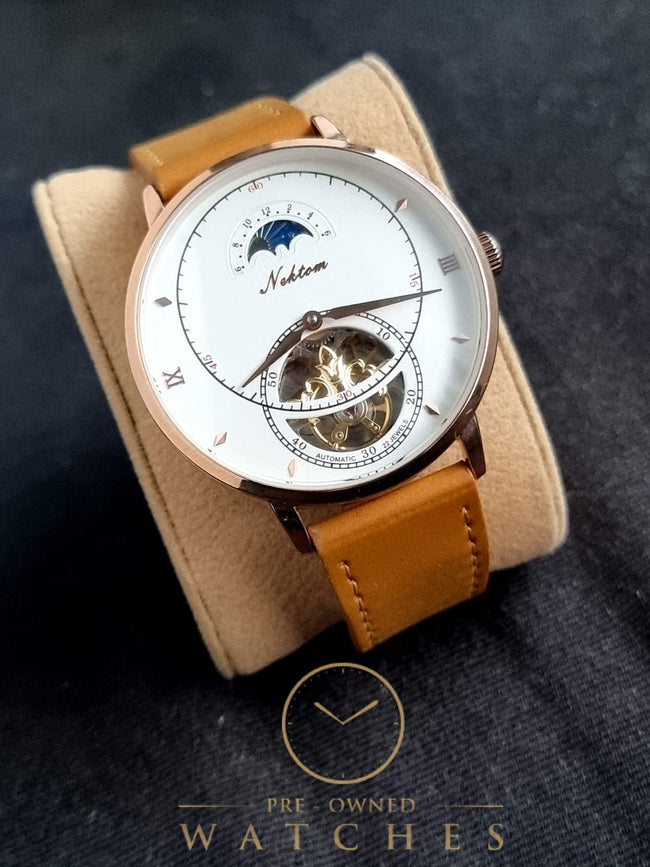 Nektom Skeleton Dial Gent's Watch 42mm Dial Hover Image