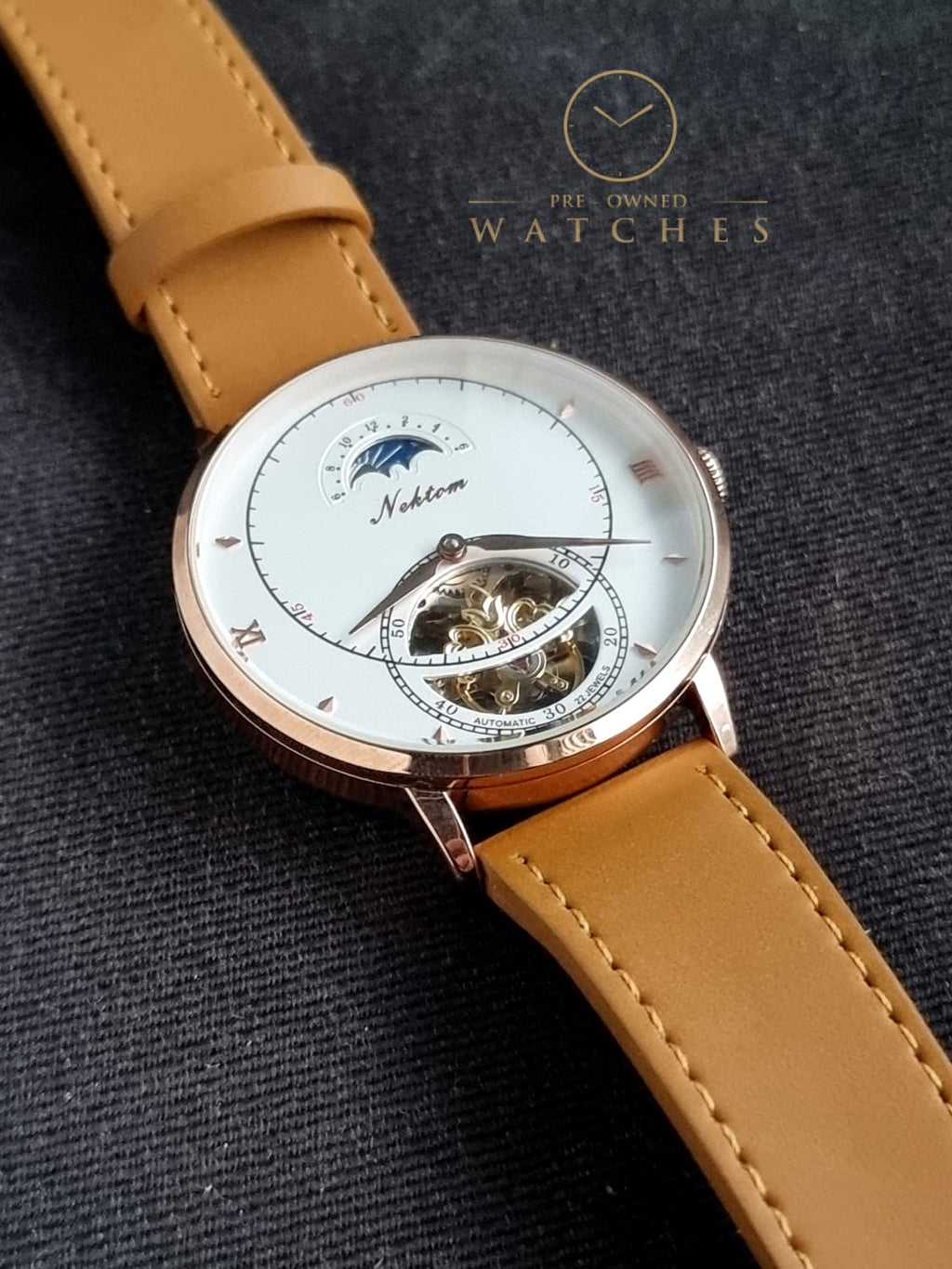 Nektom Skeleton Dial Gent's Watch 42mm Dial