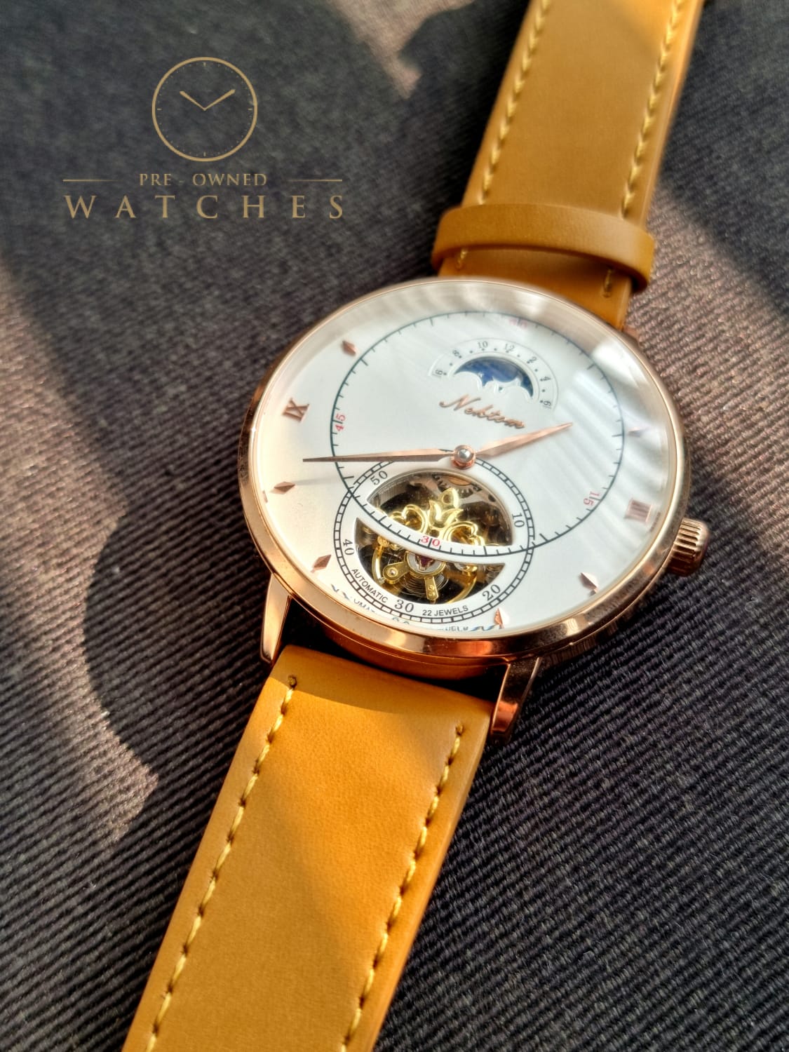 Nektom Skeleton Dial Gent's Watch 42mm Dial