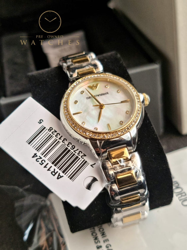 Emporio Armani Three-Hand Two-Tone Stainless Steel Watch Main Image
