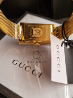 Gucci Women’s Quartz Stainless Steel Swiss Made Multi Color Dial 21mm Watch YA147410