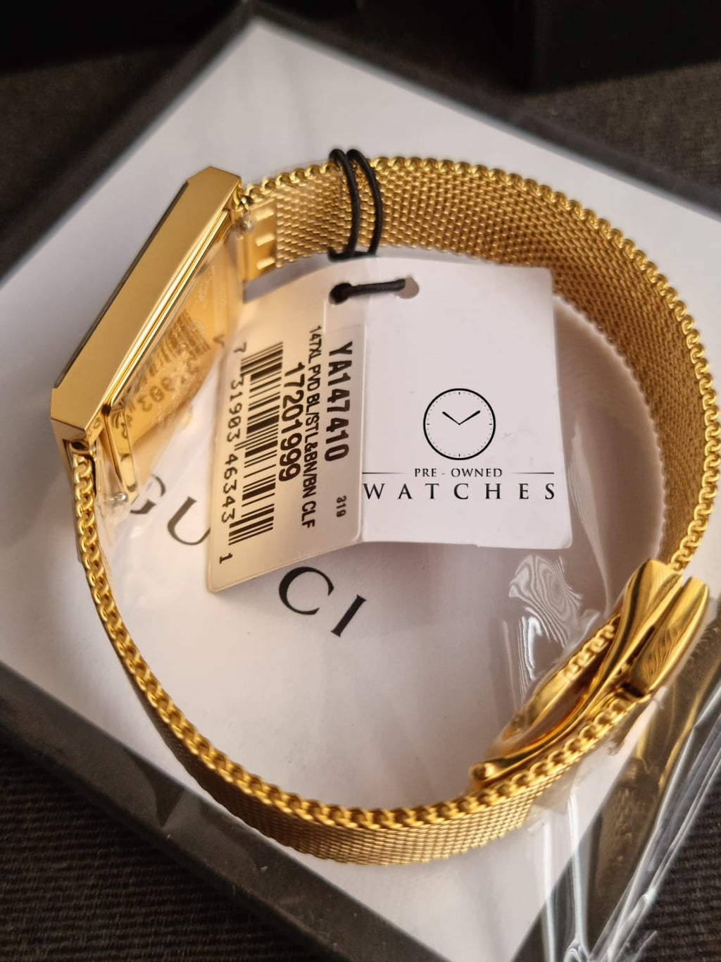 Gucci Women’s Quartz Stainless Steel Swiss Made Multi Color Dial 21mm Watch YA147410