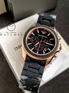 Emporio Armani Sigma Analog Black Dial Men's Watch - AR6066
