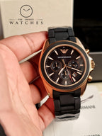 Emporio Armani Sigma Analog Black Dial Men's Watch - AR6066