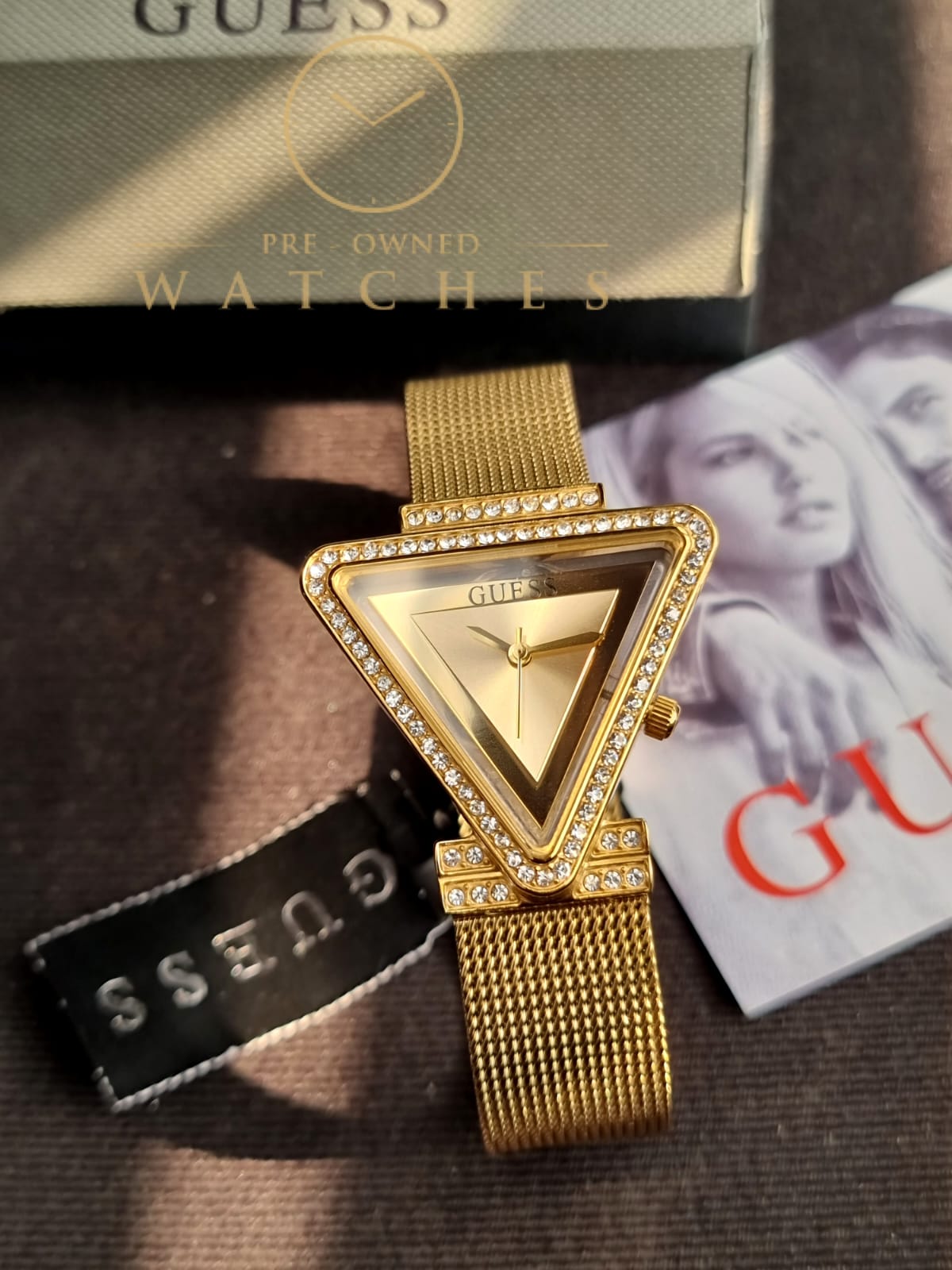 Guess Women’s Quartz Gold Stainless Steel Gold Dial 34mm Watch GW0508L2