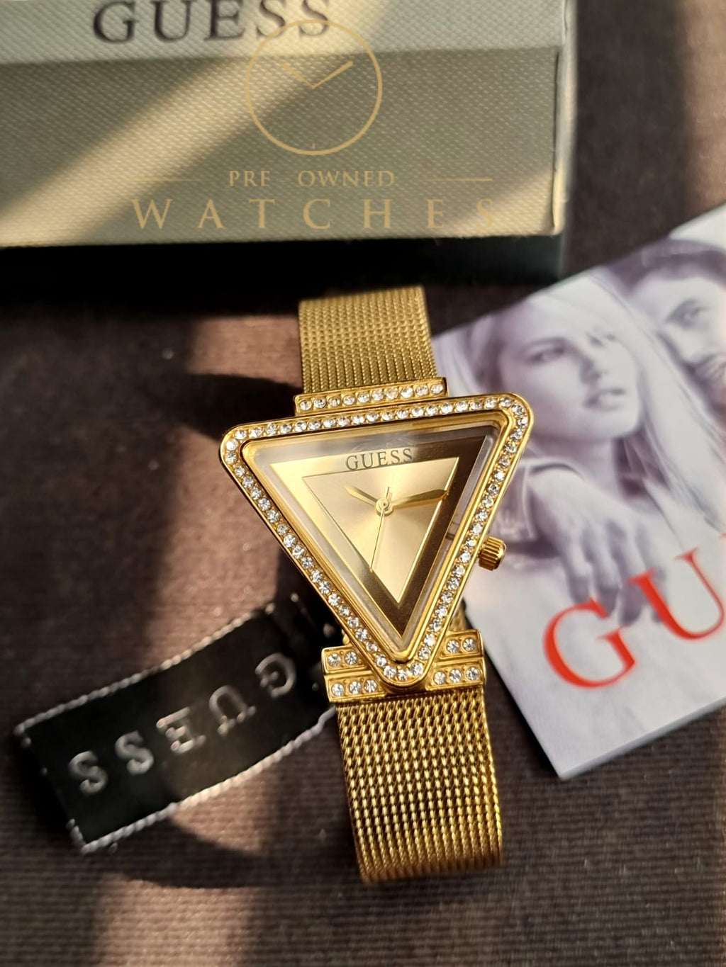 Guess Women’s Quartz Gold Stainless Steel Gold Dial 34mm Watch GW0508L2