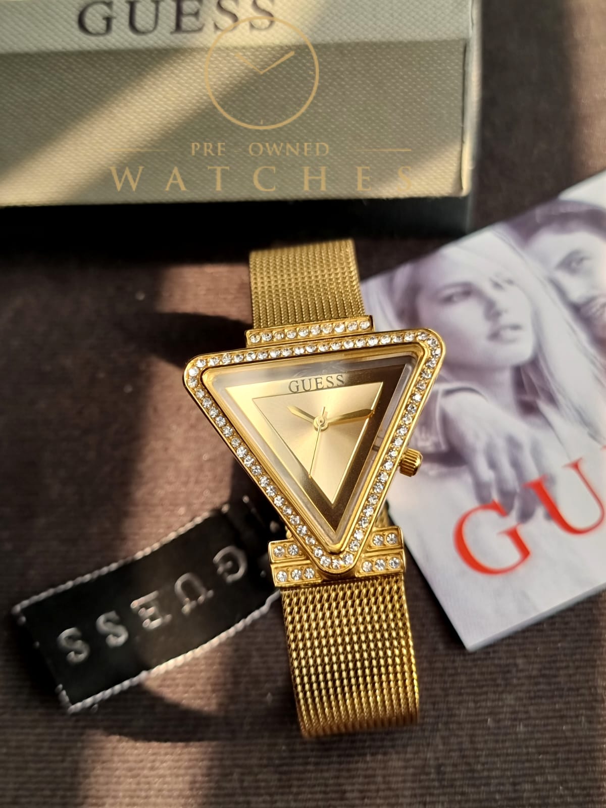 Guess Women’s Quartz Gold Stainless Steel Gold Dial 34mm Watch GW0508L2