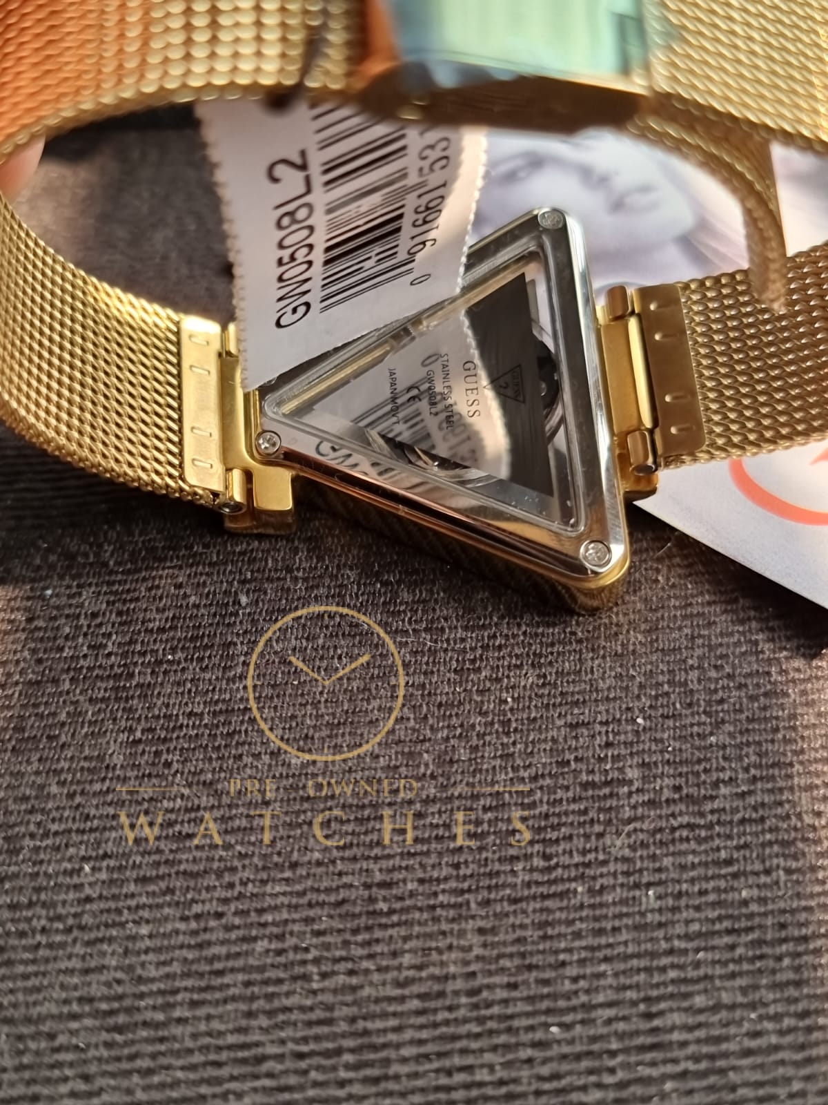 Guess Women’s Quartz Gold Stainless Steel Gold Dial 34mm Watch GW0508L2