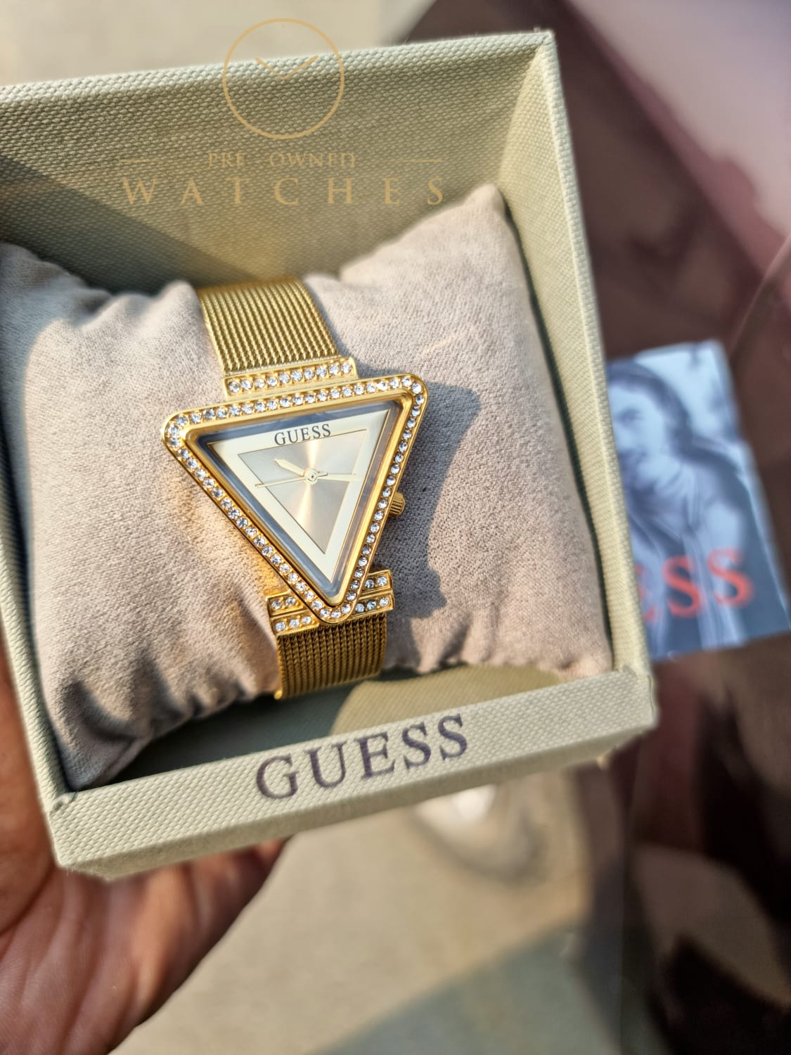 Guess Women’s Quartz Gold Stainless Steel Gold Dial 34mm Watch GW0508L2