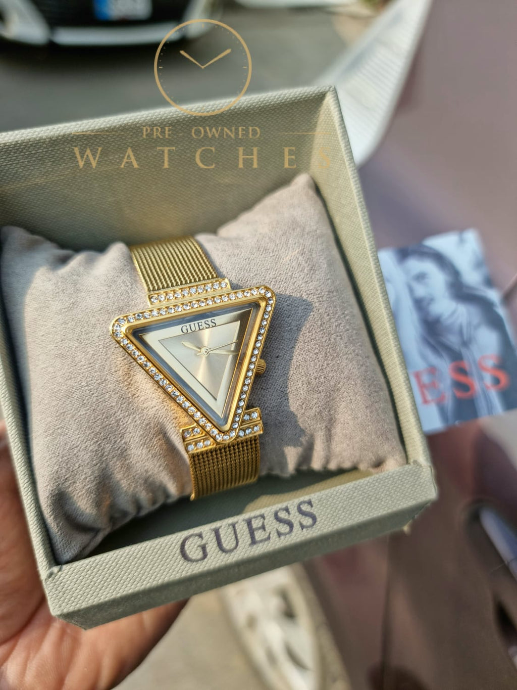 Guess Women’s Quartz Gold Stainless Steel Gold Dial 34mm Watch GW0508L2