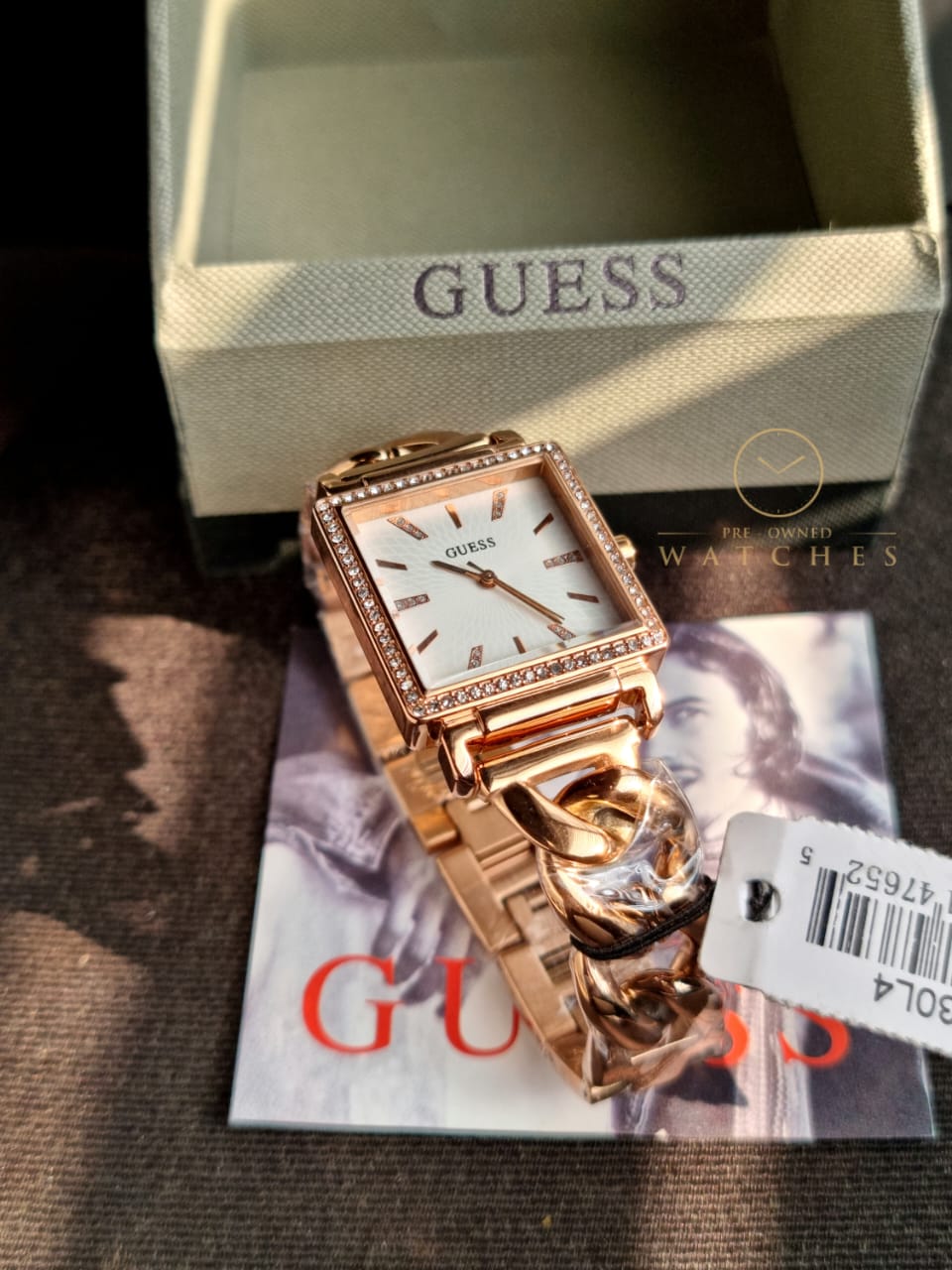 Guess Women’s Quartz Rose Gold Stainless Steel Silver Dial 28mm Watch W1030L4