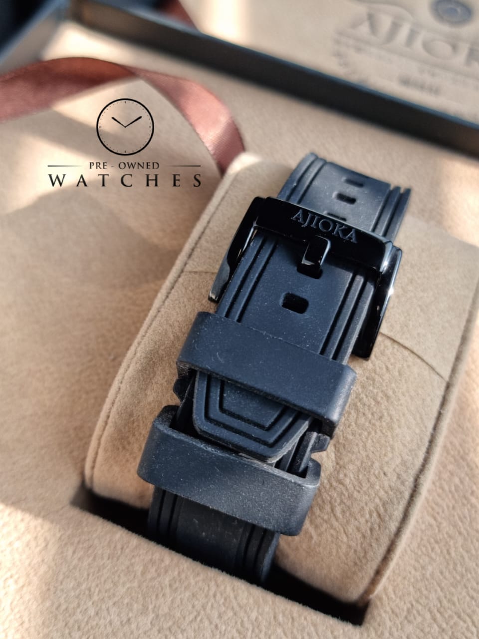 Ajioka Gents Watch Skeleton Dial Automatic Watch