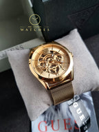 Guess Men’s Quartz Gold Stainless Steel Gold Dial 42mm Watch GW0368G2