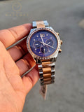 Michael Kors Women’s Quartz Two-tone Stainless Steel Navy Blue Dial 40mm Watch MK6205