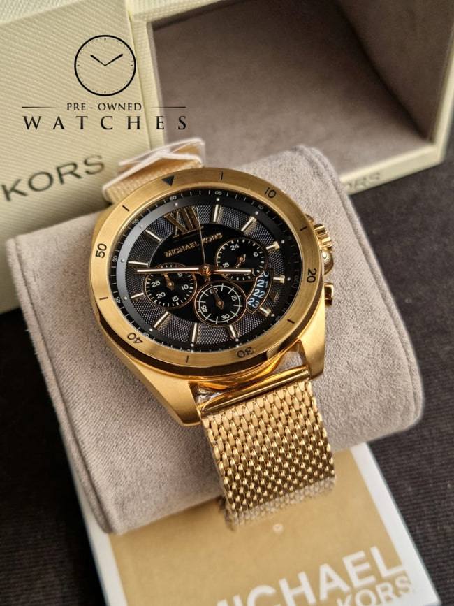 MICHAEL KORS Brecken Chronograph Quartz Black Dial Men's Watch MK8867 Hover Image