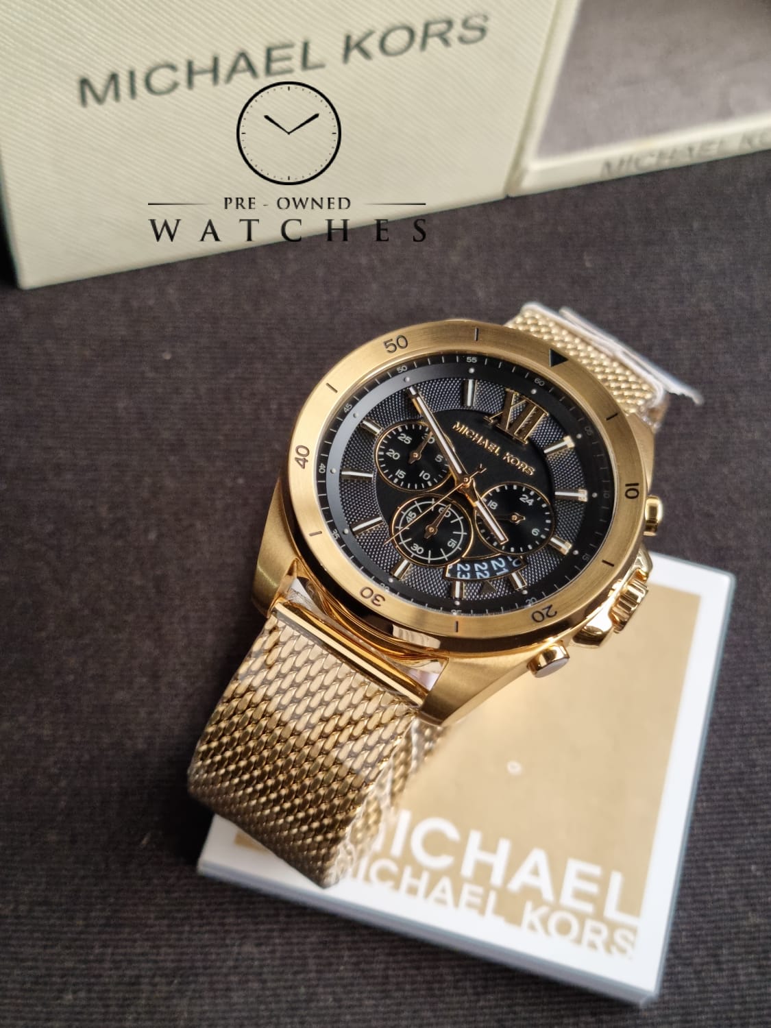 MICHAEL KORS Brecken Chronograph Quartz Black Dial Men's Watch MK8867